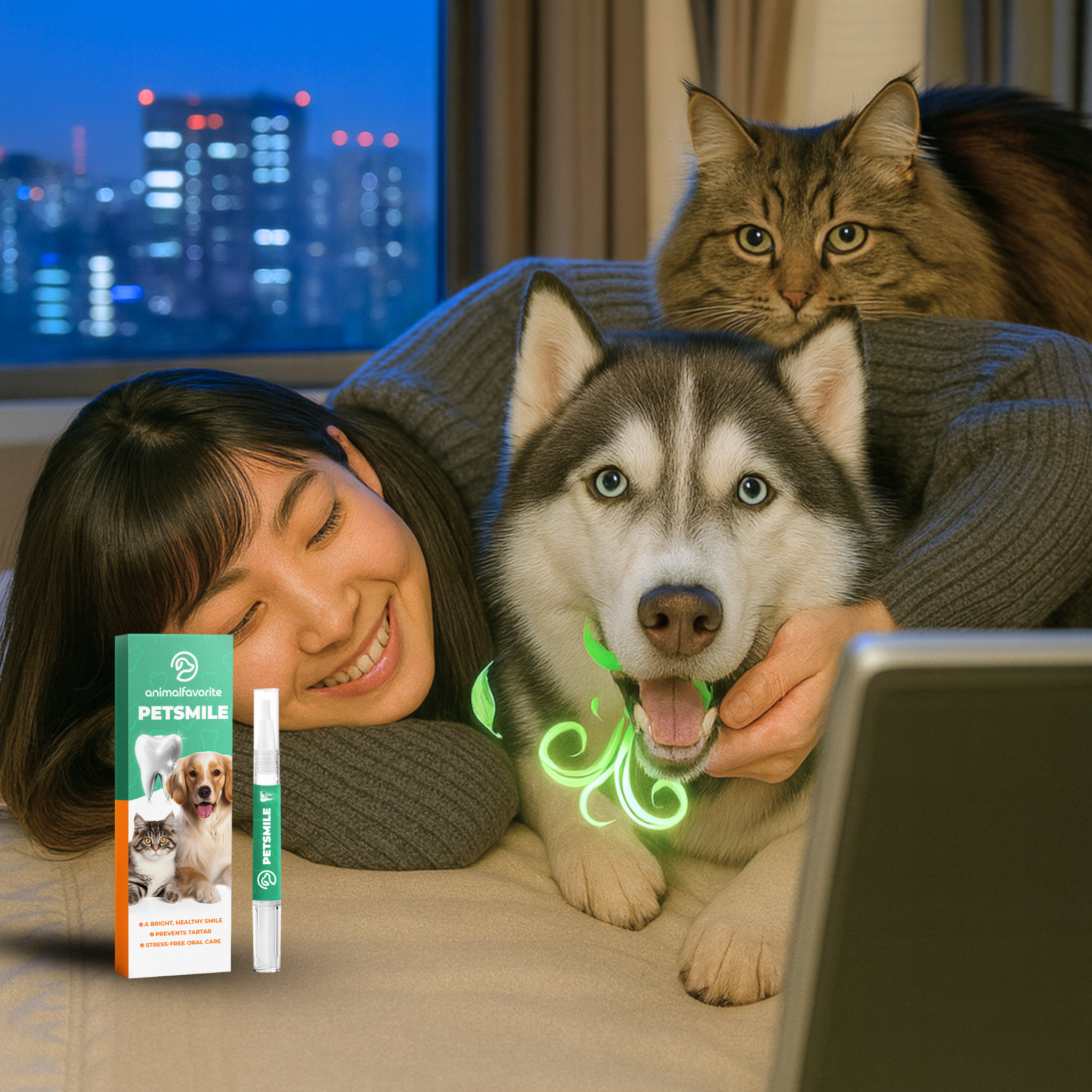 PetSmile™ | 歯垢と口臭にさようなら!