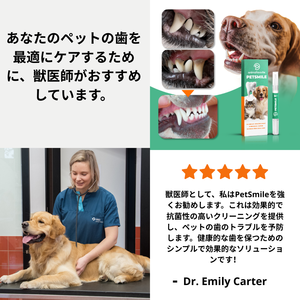 PetSmile™ | 歯垢と口臭にさようなら！