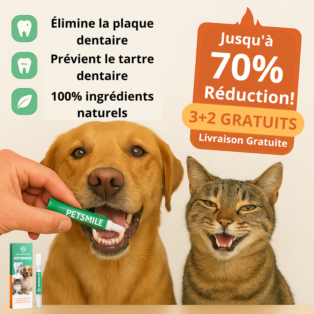 PetSmile™ | Fini le tartre, la santé reste!
